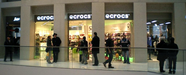 Crocs Shop im Kaufhaus Tyrol