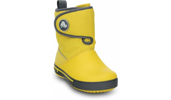Kids Crocband 2.5 Gust Boot, Yellow/Charcoal 5