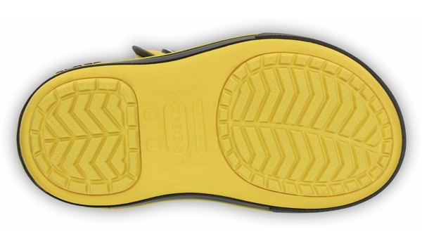 Kids Crocband 2.5 Gust Boot, Yellow/Charcoal 3