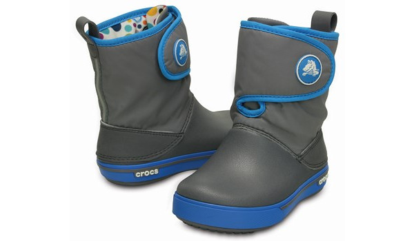 Kids Crocband 2.5 Gust Boot, Charcoal/Ocean 4