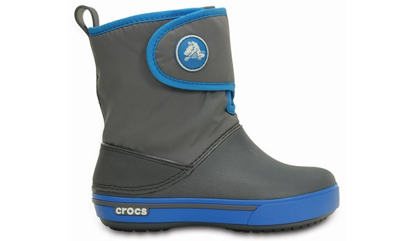 Kids Crocband 2.5 Gust Boot, Charcoal/Ocean 1