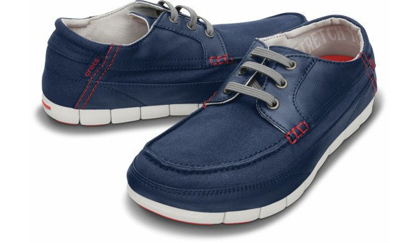 Stretch Sole Lace Up, Navy/Pearl White 4