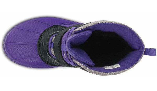 Kids AllCast Waterproof Boot, Ultraviolet/Black 6