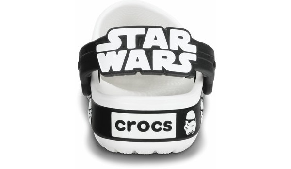 Kids Crocband Star Wars Trooper Clog, White/Black 2
