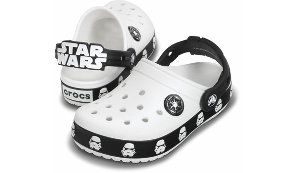 Kids Crocband Star Wars Trooper Clog, White/Black 4