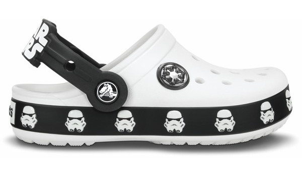 Kids Crocband Star Wars Trooper Clog, White/Black 1