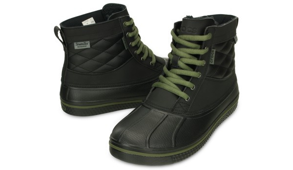 AllCast Waterproof Duck Boot Men, Black/Army Green 4