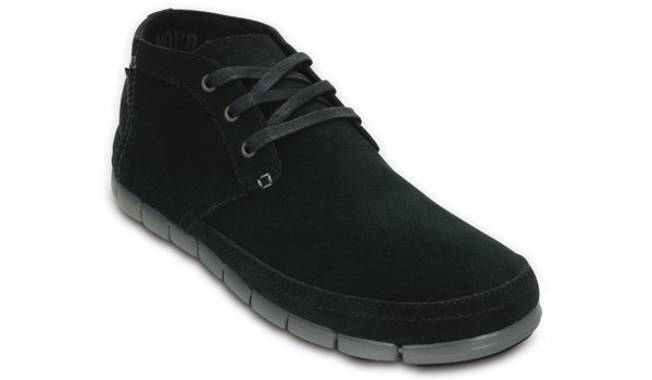 Stretch Sole Desert Boot, Black/Charcoal 5