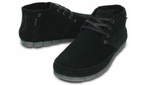 Stretch Sole Desert Boot, Black/Charcoal 4