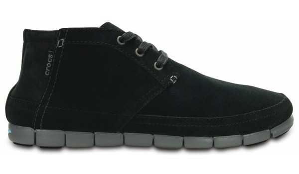 Stretch Sole Desert Boot, Black/Charcoal 1