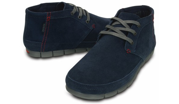 Stretch Sole Desert Boot, Navy/Charcoal 4