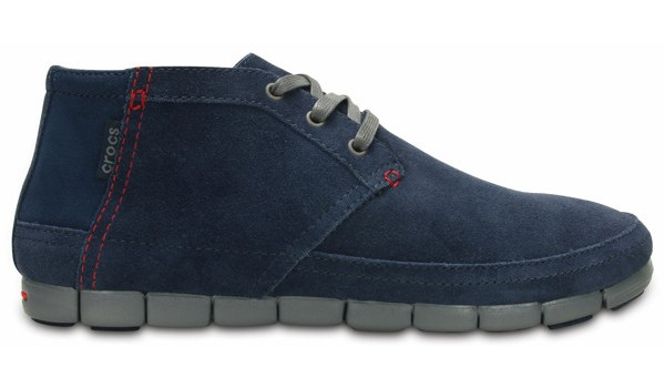 Stretch Sole Desert Boot, Navy/Charcoal 1