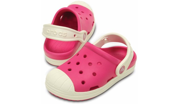 Kids Bump It Clog, Candy Pink/Oyster 4