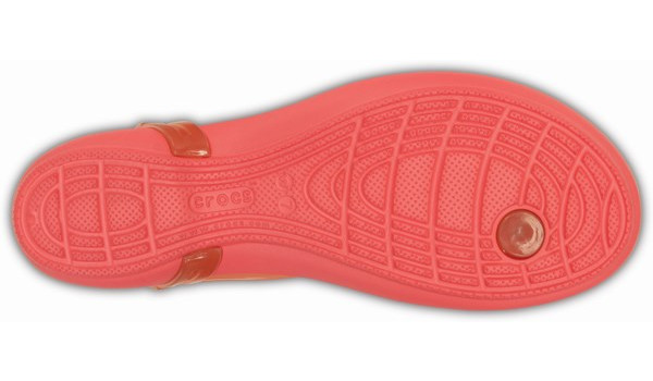 Isabella T-strap Flip, Coral 3