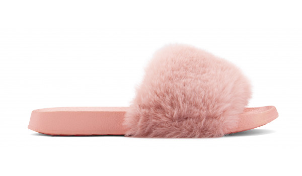 Furry Pantolette, Pink 1