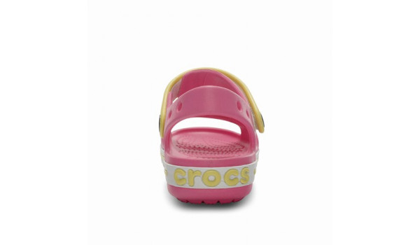 Kids Crocband Sandal, Pink Lemonade/Buttercup 2