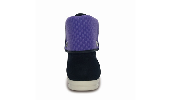 LoPro Suede HiTop Sneaker, Black/Ultraviolet 2