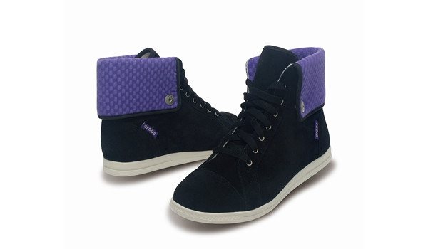 LoPro Suede HiTop Sneaker, Black/Ultraviolet 4