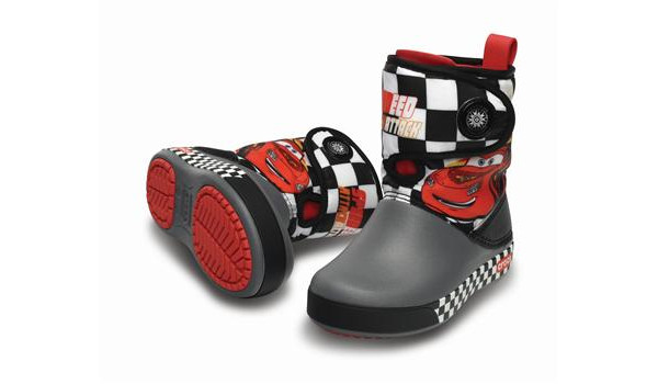 Kids Crocband Gust Boot Lightning McQueen, Charcoal/Black 4