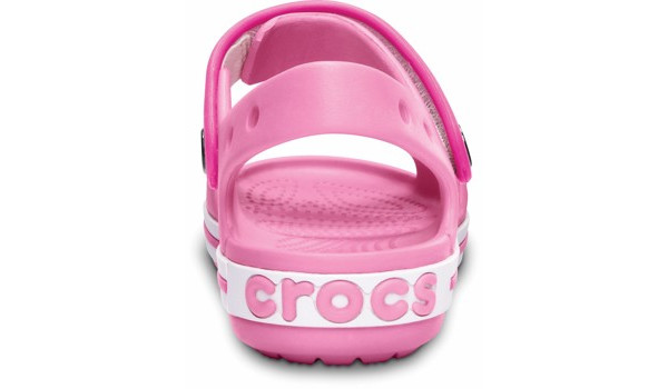 Kids Crocband Sandal, Pink Lemonade/Neon Magenta 2
