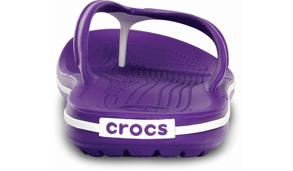Crocband Flip, Neon Purple/White 2