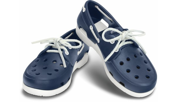 Beach Line Boat Shoe Jugend, Navy/White 4