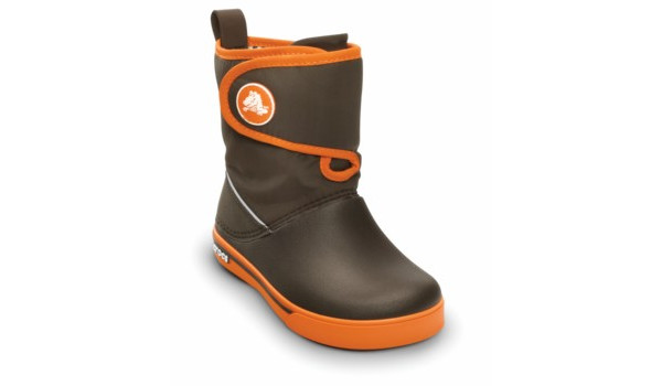 Kids Crocband 2.5 Gust Boot, Espresso/Orange 5