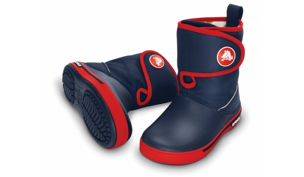 Kids Crocband 2.5 Gust Boot, Navy/Red 4