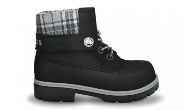 Kids Cobbler Lined Boot , Graphite/Black 1