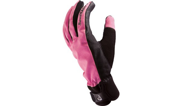 All Weather Riding Glove Women, Pink/Black 4